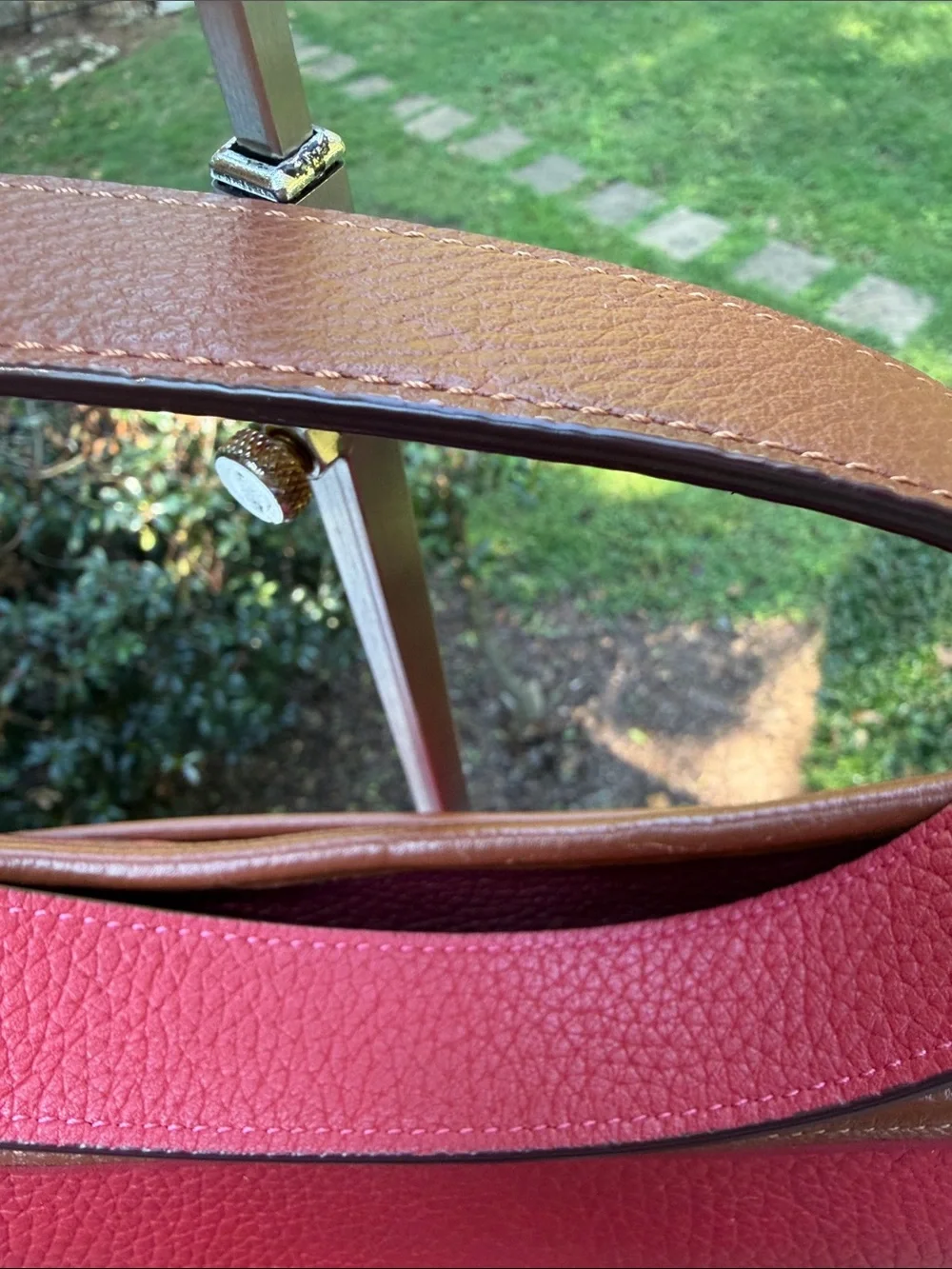 Coach Emory 1941 Collection Crossbody Colorblock Red Apple Glovetanned leather